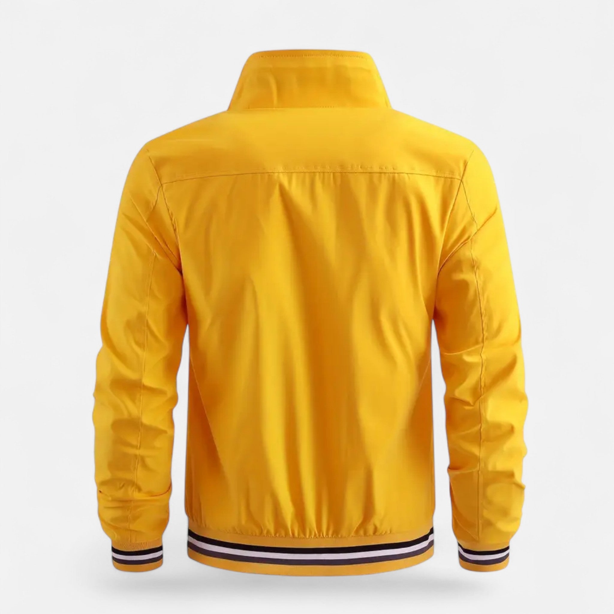 VELYXA | Men’s Zip-Up Bomber Jacket with Stand Collar