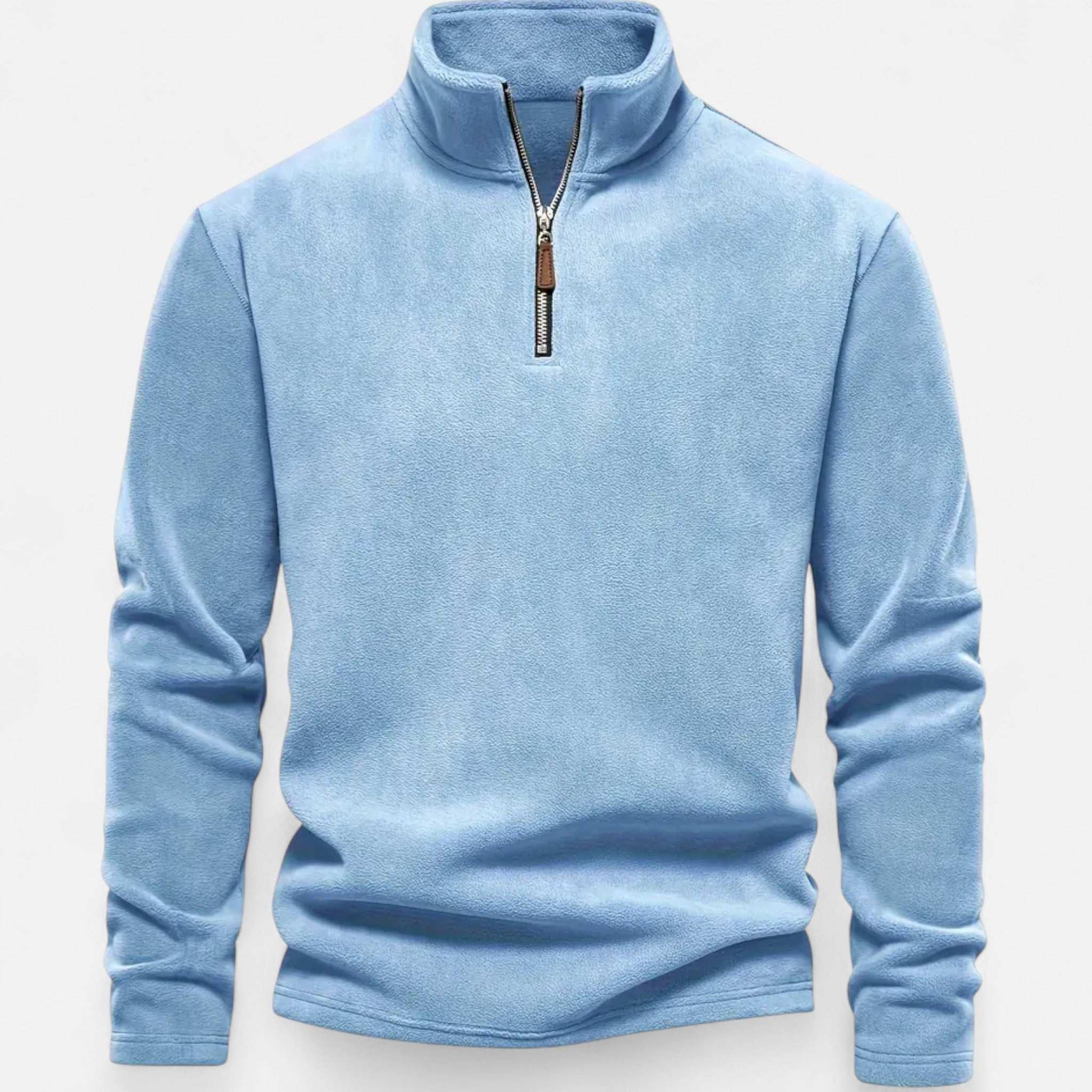 VELYXA | Men’s Fleece Half-Zip Sweatshirt with Stand Collar